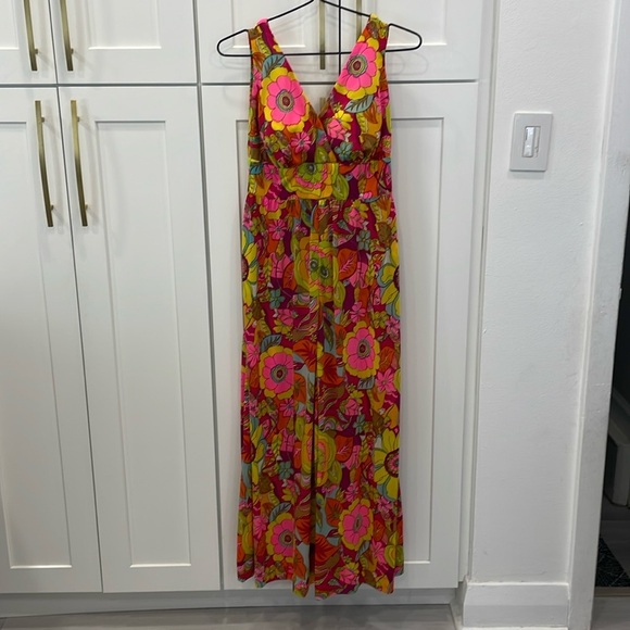 Vintage 1960s/1970s Styled by Beatrice Pines Floral Jumpsuit - Picture 1 of 15